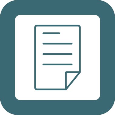 Belge simgesinin vektör illüstrasyonu