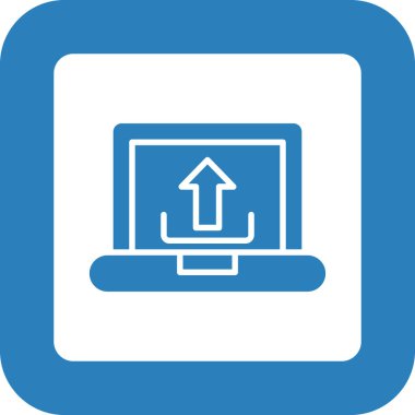 Modern bilgisayar simgesinin vektör illüstrasyonu