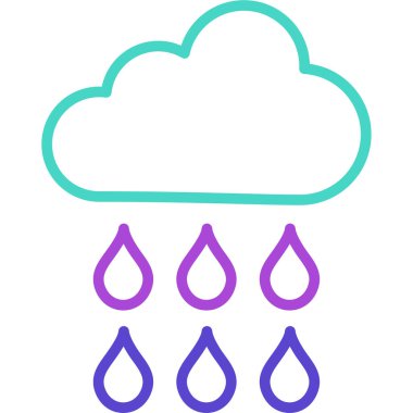 Bulut. Web simgesi basit illüstrasyon