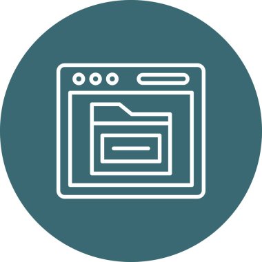 vektör tarayıcı düz biçim simgesi