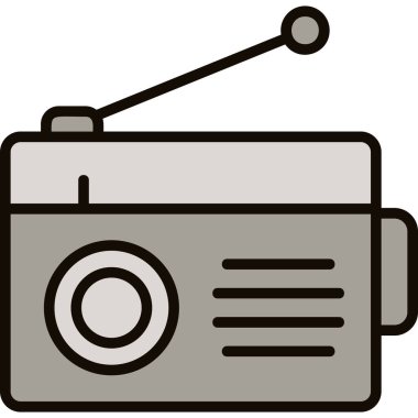 radyo simgesi vektör illüstrasyonu