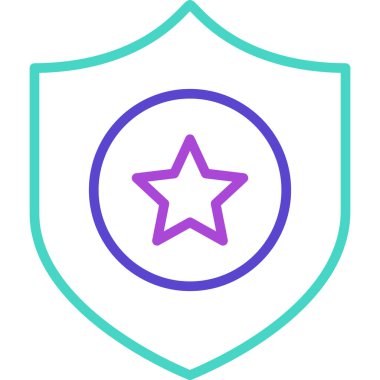 Yıldız simgesinin vektör illüstrasyonu