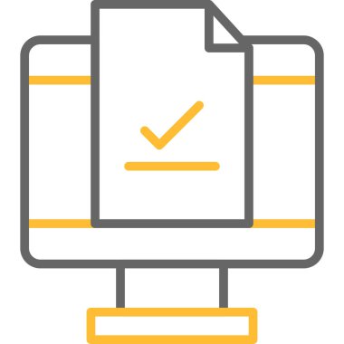 bir belgenin vektör simgesi