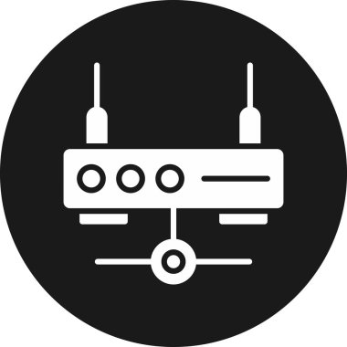 Yönlendirici. Web simgesi basit illüstrasyon