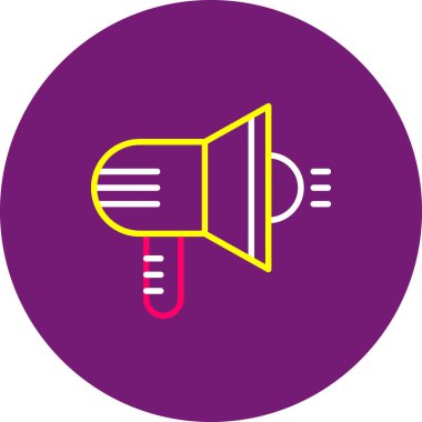 megafon simgesinin vektör illüstrasyonu