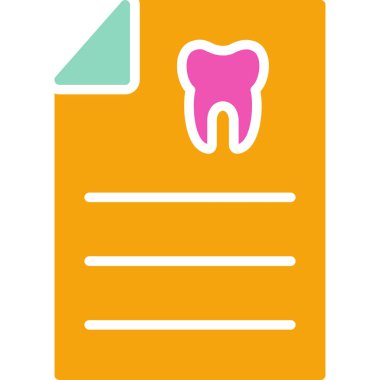 Diş sağlığı kliniği modern simgesi, vektör illüstrasyonu