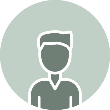 avatar adam profili simgesi ana hatlar biçiminde