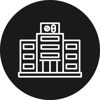 Modern yapı simgesinin vektör illüstrasyonu