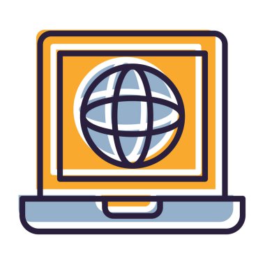 Kolayca düzenleyebilen veya düzenleyebilen genel bağlantı vektörü simgesi