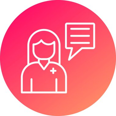 Sohbet simgesinin vektör illüstrasyonu