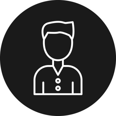 İnsan simgesinin vektör illüstrasyonu