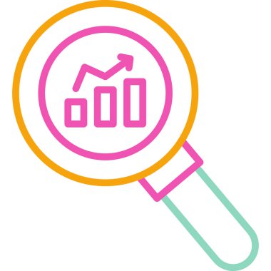 Analiz. Web simgesi basit illüstrasyon