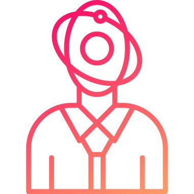 kadın avatar simgesi, vektör illüstrasyonu