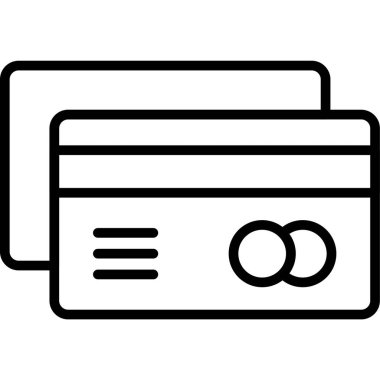 Kredi kartı ikonu. beyaz arkaplanda izole edilmiş web tasarımı için ödeme kartı vektör simgesi