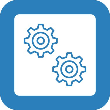 dişli simgesi vektör illüstrasyonu