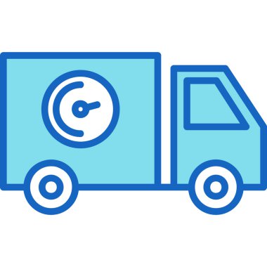 Teslimat. Web simgesi basit illüstrasyon