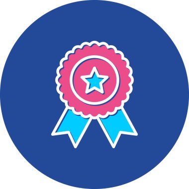 Vektör Madalyası Simge illüstrasyonu