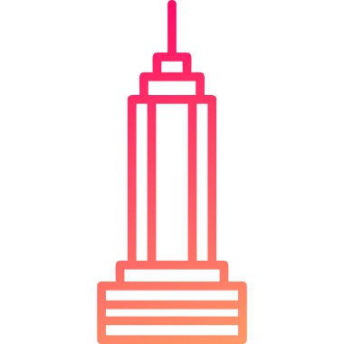 İzole edilmiş tek bir binanın vektör çizimi