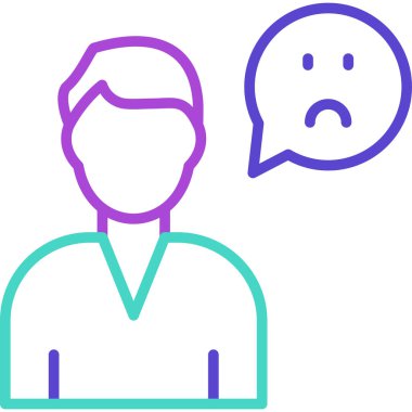 avatar. Web simgesi basit illüstrasyon