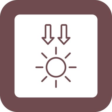 Güneş Simgesi Vektör illüstrasyonu