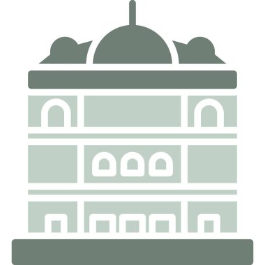 Bir binanın vektör illüstrasyonu