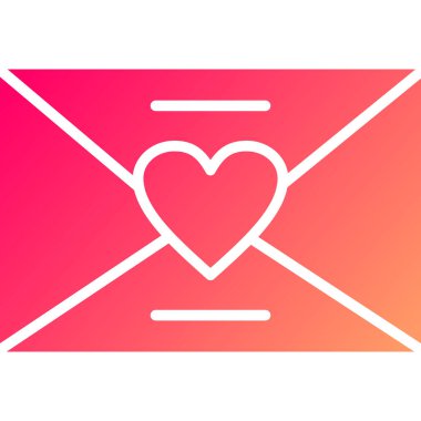 kalp vektör simgesi modern illüstrasyon