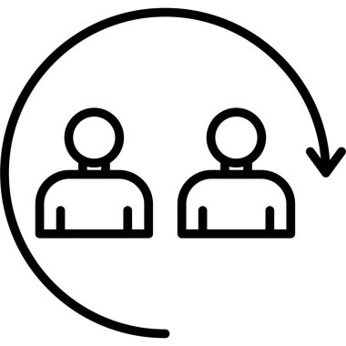 İş simgesinin vektör illüstrasyonu