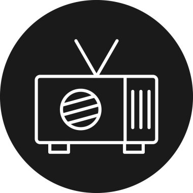 TV 'nin vektör illüstrasyonu