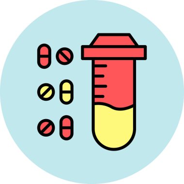 Tıbbi bir simgenin vektör illüstrasyonu