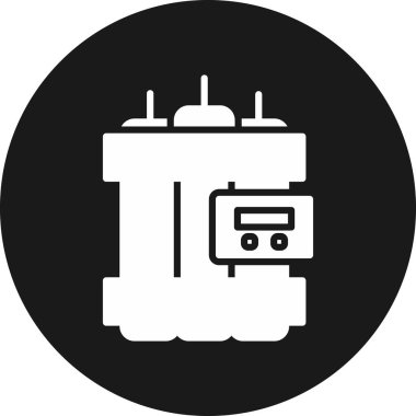 Batarya şarjı. Basit resimleme