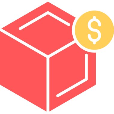 Para için. Web simgesi basit illüstrasyon