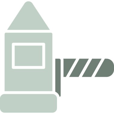 fırça boyama yapı simgesi düz stil