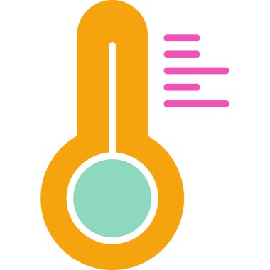 termometre simgesi vektör illüstrasyonu