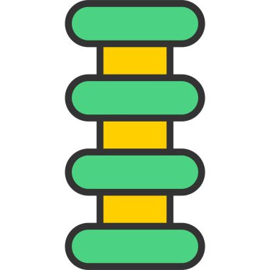 çit simgesi vektör illüstrasyonu