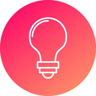 Ampul simgesinin vektör illüstrasyonu