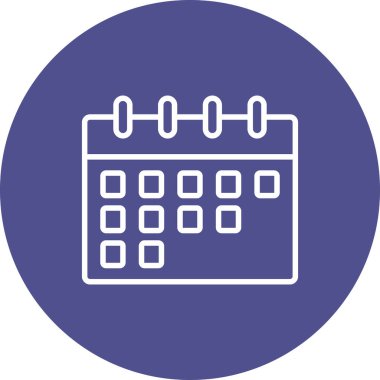 Takvim simgesi vektör illüstrasyonu