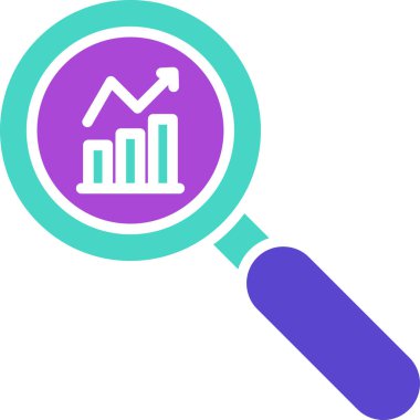 Bir büyüteçin vektör çizimi