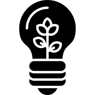 Ampul. Web simgesi basit illüstrasyon