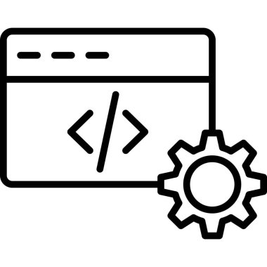 Kodlama programlama geliştirme simgesi