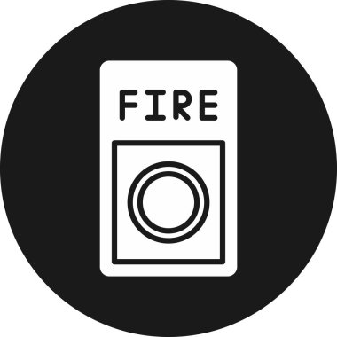 Ateş simgesinin vektör illüstrasyonu