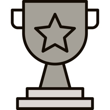 kupa ikonu vektör illüstrasyon tasarımı