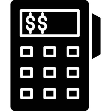 hesap makinesi simgesi vektör illüstrasyonu