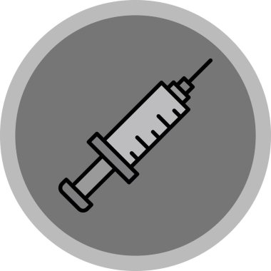 Şırınga simgesi, basit tarzı