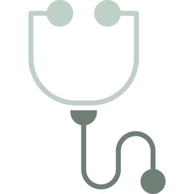 stetoskop ikonu vektör illüstrasyonu