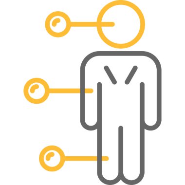 Doktor. Web simgesi basit illüstrasyon