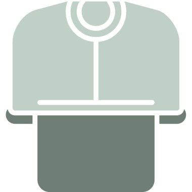 Tek izole edilmiş simgenin vektör illüstrasyonu