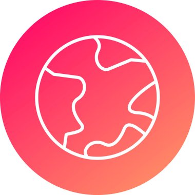 Vektör Küre Simgesi İllüstrasyonu