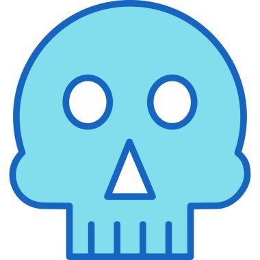 Kurukafa simgesi vektör illüstrasyonu