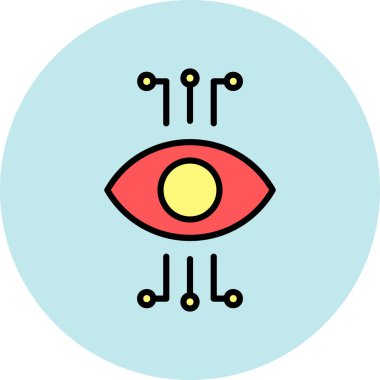Göz simgesini. Göz vektör simgesi web için basit örnek