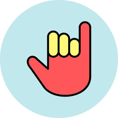 el simgesi, vektör illüstrasyonu